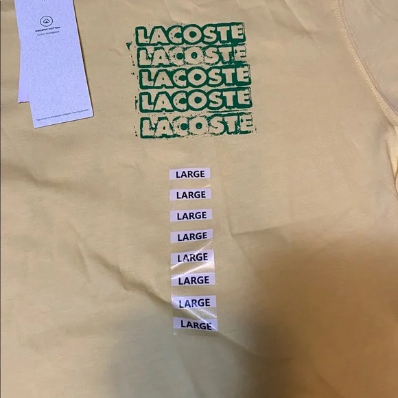 Lacoste Lemon Tee with Logo Print - Picture 3 of 12